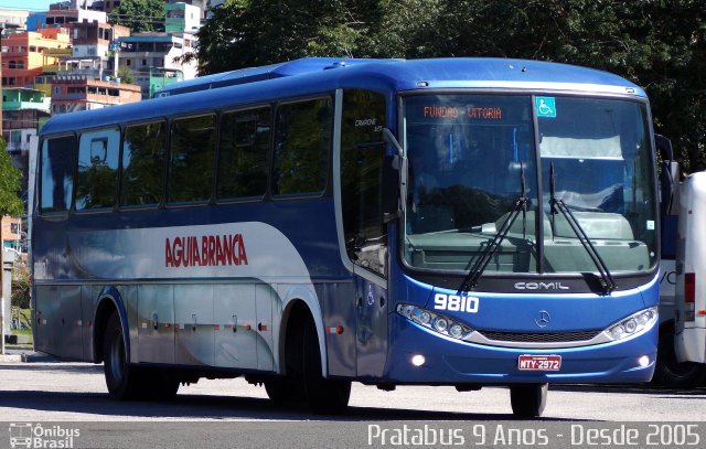 Viação Águia Branca 9810 na cidade de Vitória, Espírito Santo, Brasil, por Cristiano Soares da Silva. Número da foto: #2542595.