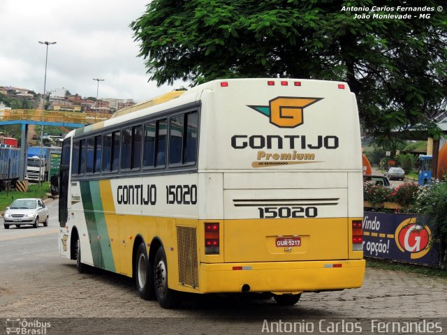 Empresa Gontijo de Transportes 15020 na cidade de João Monlevade, Minas Gerais, Brasil, por Antonio Carlos Fernandes. Número da foto: #2541716.
