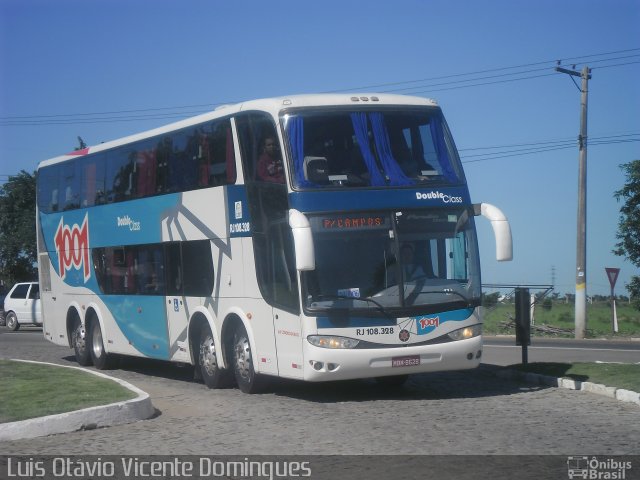 Auto Viação 1001 RJ 108.328 na cidade de Campos dos Goytacazes, Rio de Janeiro, Brasil, por Luis Otávio Vicente Domingues. ID da foto: 2512589.