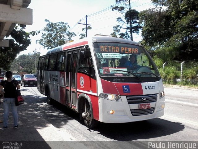 Transcooper > Norte Buss 4 5947 na cidade de São Paulo, São Paulo, Brasil, por Paulo Henrique. ID da foto: 2512233.