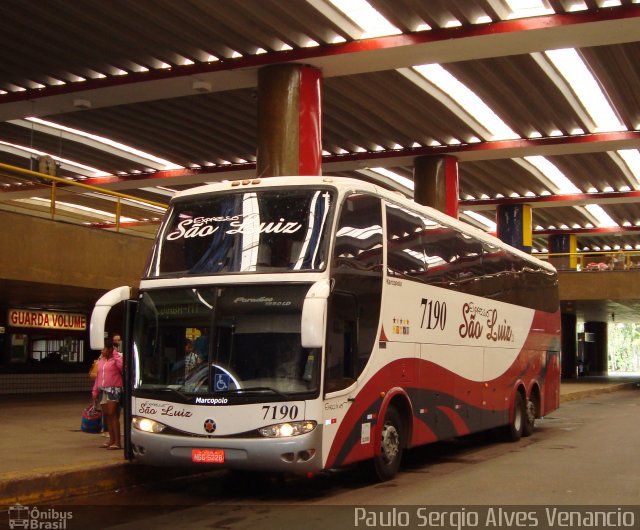Expresso São Luiz 7190 na cidade de Cuiabá, Mato Grosso, Brasil, por Paulo Sergio Alves Venancio. Número da foto: #2511910.