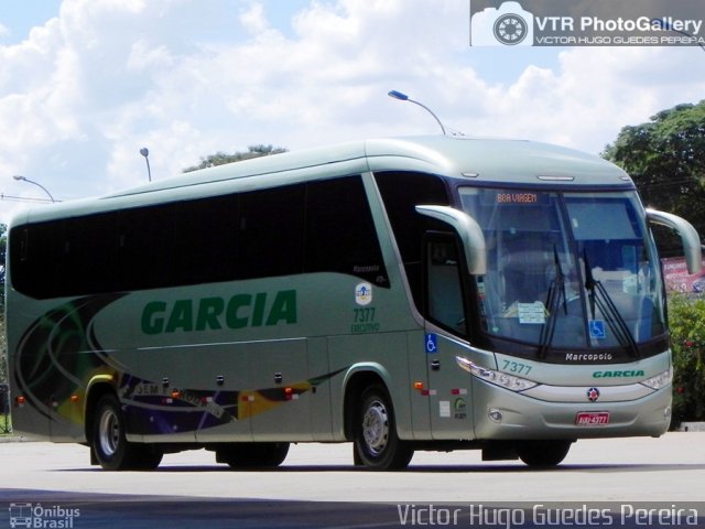 Viação Garcia 7377 na cidade de Maringá, Paraná, Brasil, por Victor Hugo Guedes Pereira. Número da foto: #2511659.