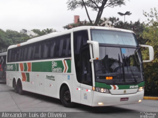 Cia. São Geraldo de Viação 21245 na cidade de São Paulo, São Paulo, Brasil, por Alexandre  Luis de Oliveira. ID da foto: 2512837.