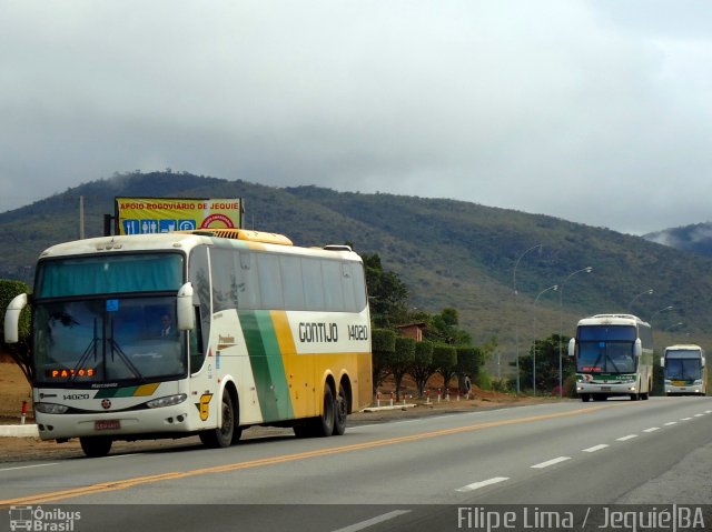 Empresa Gontijo de Transportes 14020 na cidade de Jequié, Bahia, Brasil, por Filipe Lima. ID da foto: 2512698.