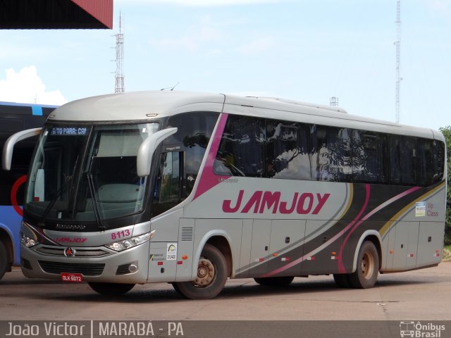 Viação Jam Joy 8113 na cidade de Marabá, Pará, Brasil, por João Victor. Número da foto: #2512855.