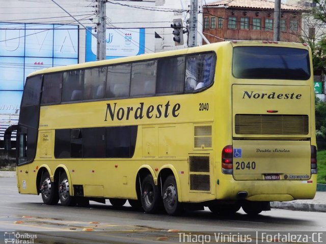 Viação Nordeste 2040 na cidade de Fortaleza, Ceará, Brasil, por Thiago Vinicius. Número da foto: #2512062.