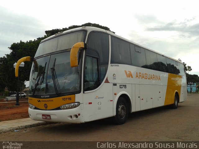 Viação Araguarina 10715 na cidade de Bom Jardim de Goiás, Goiás, Brasil, por Carlos Alexsandro Sousa Morais. Número da foto: #2543163.