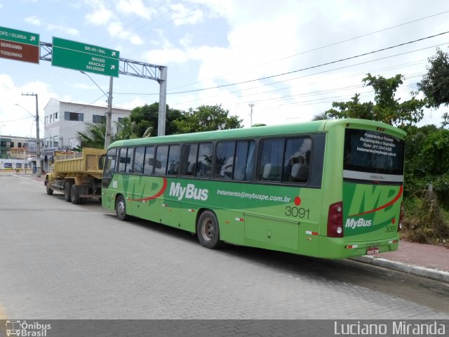 MyBus 3091 na cidade de Ipojuca, Pernambuco, Brasil, por Luciano Miranda. Número da foto: #2543639.