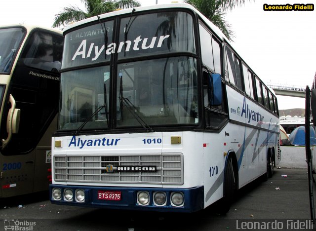 Alyantur Transporte e Turismo 1010 na cidade de Aparecida, São Paulo, Brasil, por Leonardo Fidelli. ID da foto: 2544486.