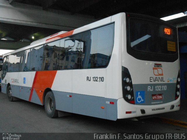 Evanil Transportes e Turismo RJ 132.110 na cidade de Rio de Janeiro, Rio de Janeiro, Brasil, por Franklin Freire dos Santos. ID da foto: 2544826.