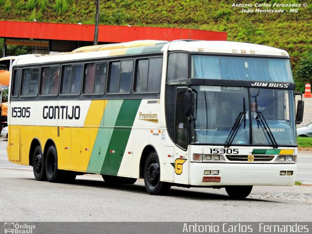 Empresa Gontijo de Transportes 15305 na cidade de João Monlevade, Minas Gerais, Brasil, por Antonio Carlos Fernandes. ID da foto: 2544799.