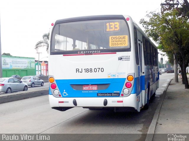 Viação Nossa Senhora da Penha RJ 188.070 na cidade de Rio de Janeiro, Rio de Janeiro, Brasil, por Paulo Vitor Lima. ID da foto: 2544656.