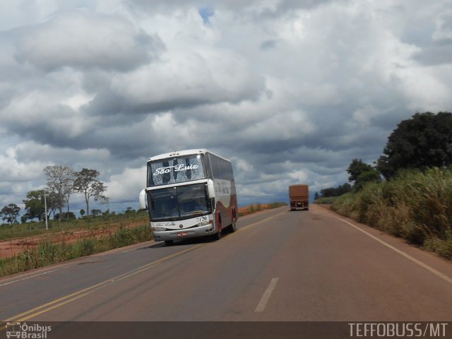 Expresso São Luiz 7120 na cidade de Pedra Preta, Mato Grosso, Brasil, por Stefano  Rodrigues dos Santos. Número da foto: #2546540.