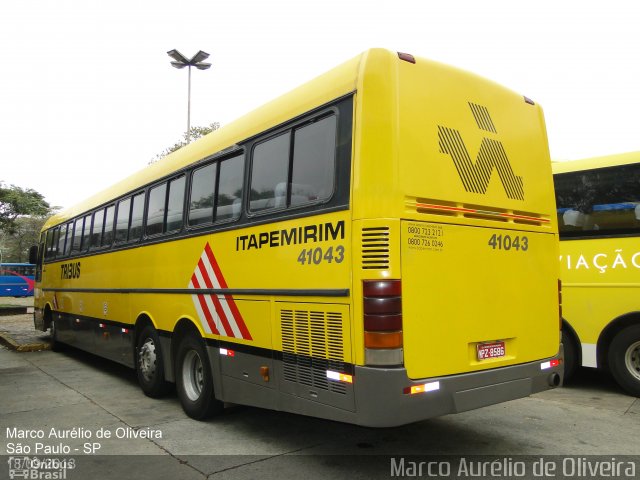 Viação Itapemirim 41043 na cidade de São Paulo, São Paulo, Brasil, por Marco Aurélio de Oliveira. Número da foto: #2546421.
