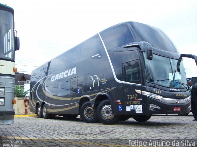 Viação Garcia 7347 na cidade de Curitiba, Paraná, Brasil, por Felipe Aquino da Silva. Número da foto: #2547556.