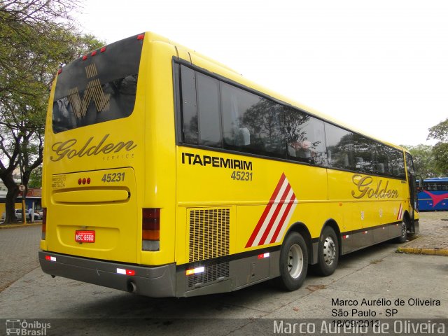 Viação Itapemirim 45231 na cidade de São Paulo, São Paulo, Brasil, por Marco Aurélio de Oliveira. ID da foto: 2546451.