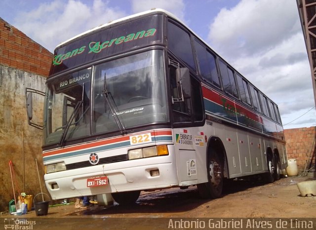 Empresa de Transporte Coletivo Trans Acreana 822 na cidade de Rio Branco, Acre, Brasil, por Antonio Gabriel Alves de Lima. ID da foto: 2547460.