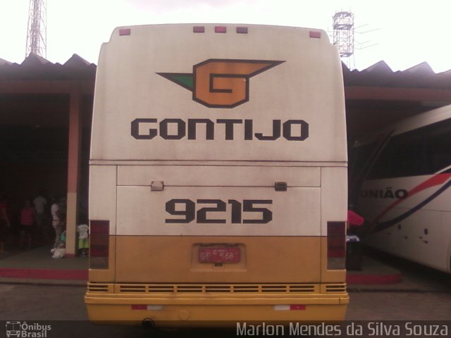 Empresa Gontijo de Transportes 9215 na cidade de Pirapora, Minas Gerais, Brasil, por Marlon Mendes da Silva Souza. ID da foto: 2547542.