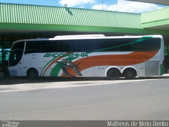 Empresa de Transportes Andorinha 5252 na cidade de São Paulo, São Paulo, Brasil, por Matheus de Melo Bento. ID da foto: 2546138.