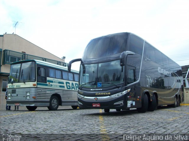 Viação Garcia 7347 na cidade de Curitiba, Paraná, Brasil, por Felipe Aquino da Silva. Número da foto: #2547559.
