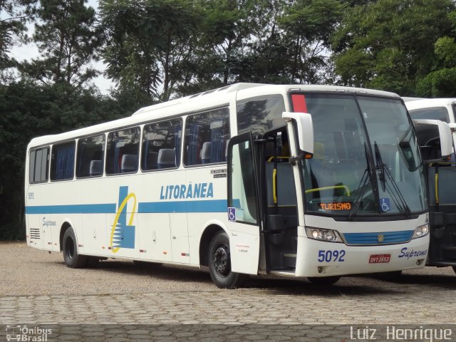 Litorânea Transportes Coletivos 5092 na cidade de Atibaia, São Paulo, Brasil, por Luiz  Henrique. ID da foto: 2548623.