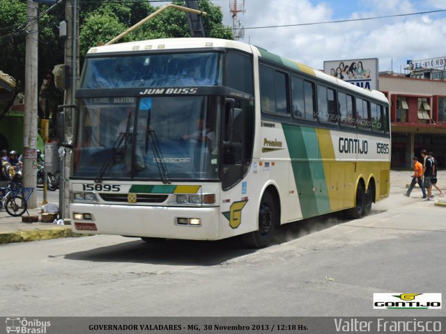 Empresa Gontijo de Transportes 15895 na cidade de Governador Valadares, Minas Gerais, Brasil, por Valter Francisco. ID da foto: 2548943.