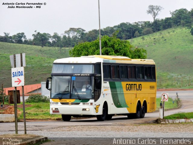 Empresa Gontijo de Transportes 15555 na cidade de João Monlevade, Minas Gerais, Brasil, por Antonio Carlos Fernandes. Número da foto: #2548150.