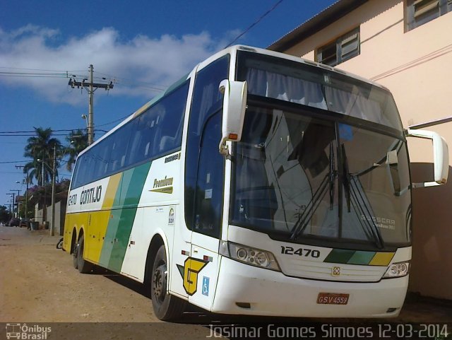 Empresa Gontijo de Transportes 12470 na cidade de Minas Novas, Minas Gerais, Brasil, por Josimar Gomes Simoes. Número da foto: #2548192.