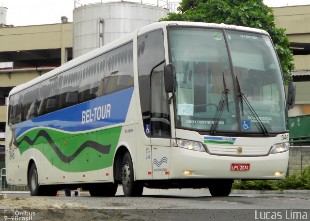 Bel-Tour Transportes e Turismo 346 na cidade de Rio de Janeiro, Rio de Janeiro, Brasil, por Lucas Lima. ID da foto: 2549325.