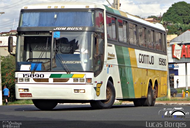 Empresa Gontijo de Transportes 15890 na cidade de Araxá, Minas Gerais, Brasil, por Lucas Borges . Número da foto: #2549624.