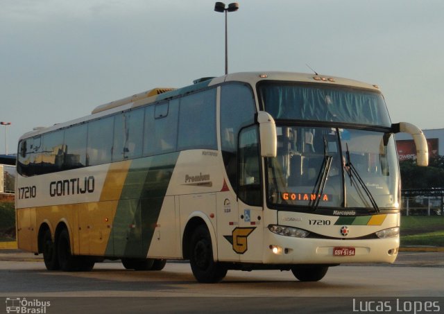 Empresa Gontijo de Transportes 17210 na cidade de Goiânia, Goiás, Brasil, por Lucas Gabriel Resende Lopes. ID da foto: 2550110.