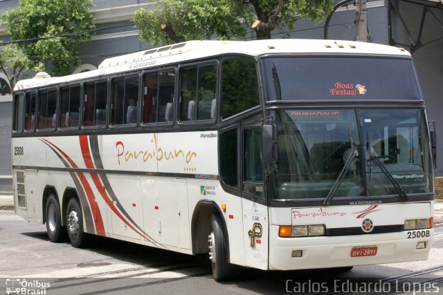 Paraibuna Transportes 25008 na cidade de Rio de Janeiro, Rio de Janeiro, Brasil, por Carlos Eduardo Lopes. Número da foto: #2550637.