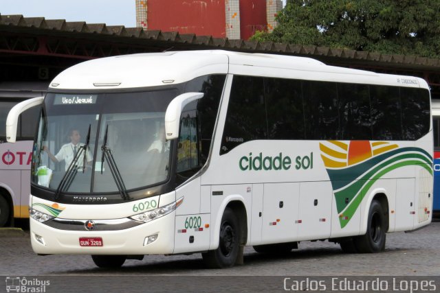 Viação Cidade Sol 6020 na cidade de Vitória da Conquista, Bahia, Brasil, por Carlos Eduardo Lopes. Número da foto: #2550567.