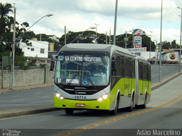 São Dimas Transportes 10716 na cidade de Belo Horizonte, Minas Gerais, Brasil, por Adão Raimundo Marcelino. ID da foto: 2550697.