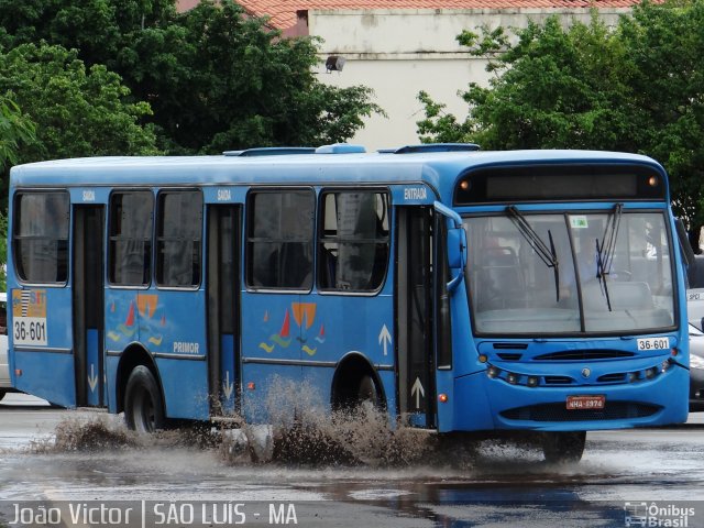 Viação Primor 36-601 na cidade de São Luís, Maranhão, Brasil, por João Victor. ID da foto: 2549571.