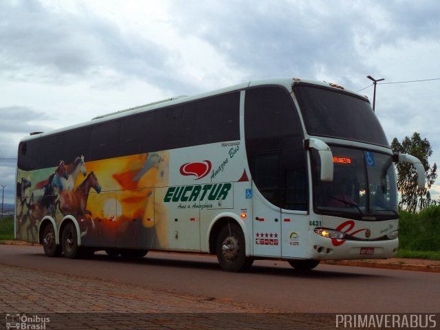 Eucatur - Empresa União Cascavel de Transportes e Turismo 4431 na cidade de Rondonópolis, Mato Grosso, Brasil, por Alexandre Rodrigo. ID da foto: 2552936.