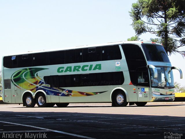Viação Garcia 7136 na cidade de Londrina, Paraná, Brasil, por Andrey Gustavo. Número da foto: #2551624.