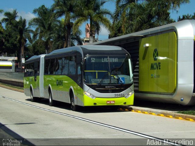 SM Transportes 20486 na cidade de Belo Horizonte, Minas Gerais, Brasil, por Adão Raimundo Marcelino. Número da foto: #2554437.