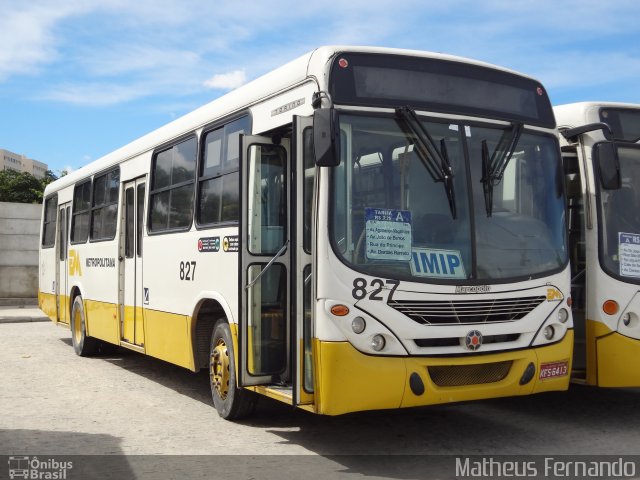 Empresa Metropolitana 827 na cidade de Recife, Pernambuco, Brasil, por Matheus Fernando. Número da foto: #2553534.