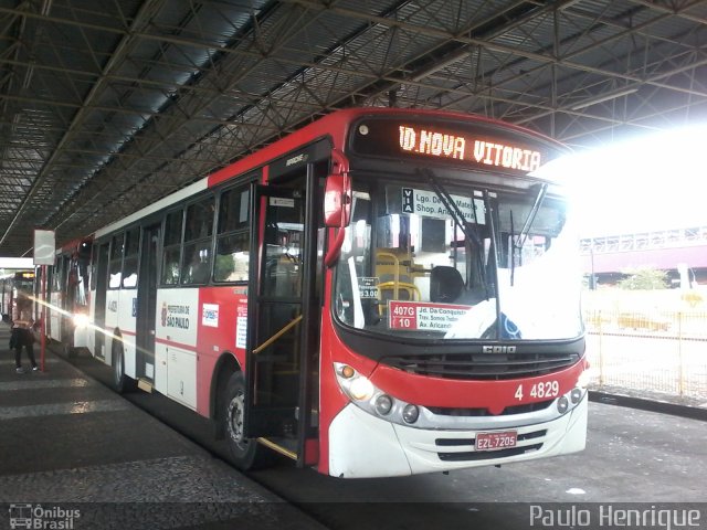 Express Transportes Urbanos Ltda 4 4829 na cidade de São Paulo, São Paulo, Brasil, por Paulo Henrique. Número da foto: #2553565.