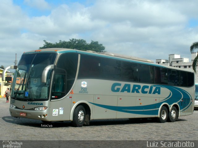 Viação Garcia 7501 na cidade de Curitiba, Paraná, Brasil, por Luiz Scarabotto . ID da foto: 2553576.