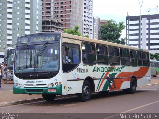 Empresa de Transportes Andorinha 5161 na cidade de Maringá, Paraná, Brasil, por Luis Marcelo Santos. ID da foto: 2555455.
