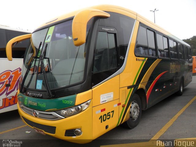 Viação Princesa Tecelã 1057 na cidade de Aparecida, São Paulo, Brasil, por Ruan Roque. ID da foto: 2555838.