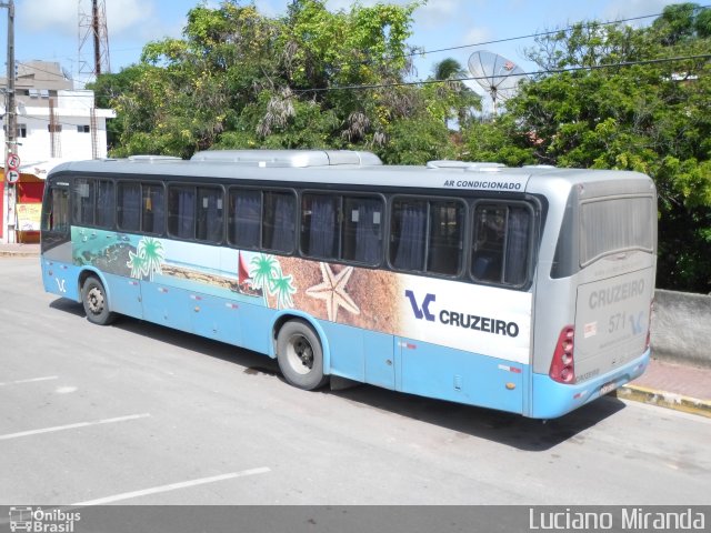 Viação Cruzeiro 571 na cidade de Ipojuca, Pernambuco, Brasil, por Luciano Miranda. ID da foto: 2554896.