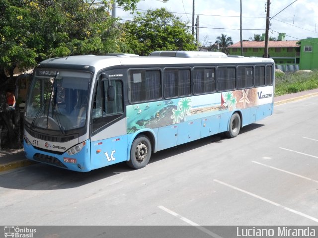Viação Cruzeiro 571 na cidade de Ipojuca, Pernambuco, Brasil, por Luciano Miranda. Número da foto: #2554894.
