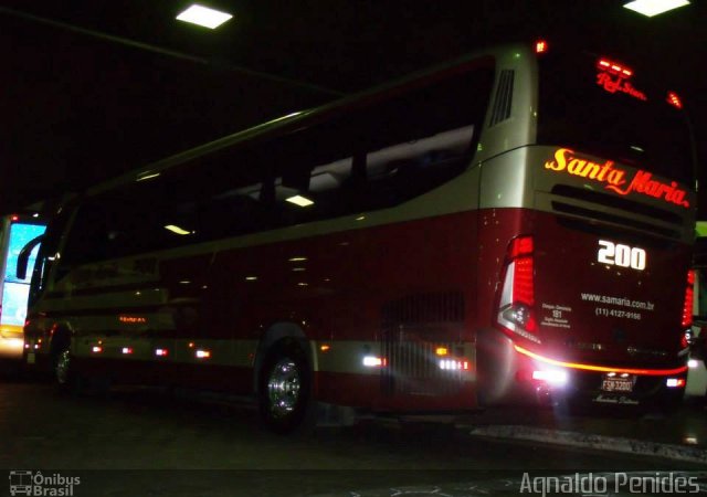 Santa Maria Fretamento e Turismo > Transportes Santa Maria(SP) 200 na cidade de Belo Horizonte, Minas Gerais, Brasil, por Agnaldo Penides. Número da foto: #2554816.
