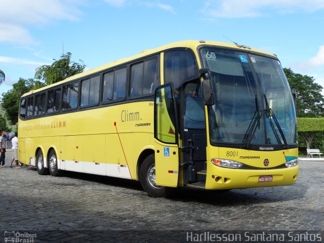 Viação Itapemirim 8001 na cidade de Jequié, Bahia, Brasil, por Harllesson Santana Santos. ID da foto: 2557437.