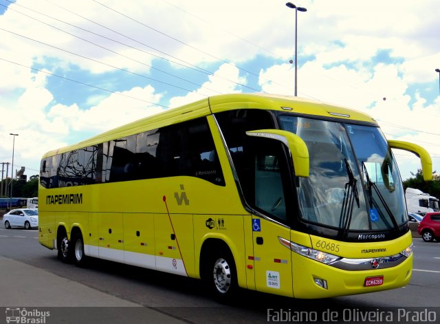 Viação Itapemirim 60685 na cidade de São Paulo, São Paulo, Brasil, por Fabiano de Oliveira Prado. ID da foto: 2557057.