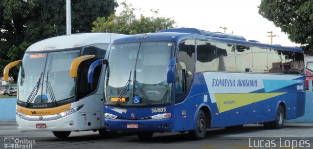 Expresso Araguari 56405 na cidade de Goiânia, Goiás, Brasil, por Lucas Gabriel Resende Lopes. Número da foto: #2557867.