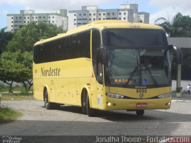 Viação Nordeste 8090 na cidade de Fortaleza, Ceará, Brasil, por Jonatha Thomé. Número da foto: #2556703.